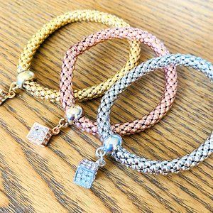Box Charm Bracelet Set